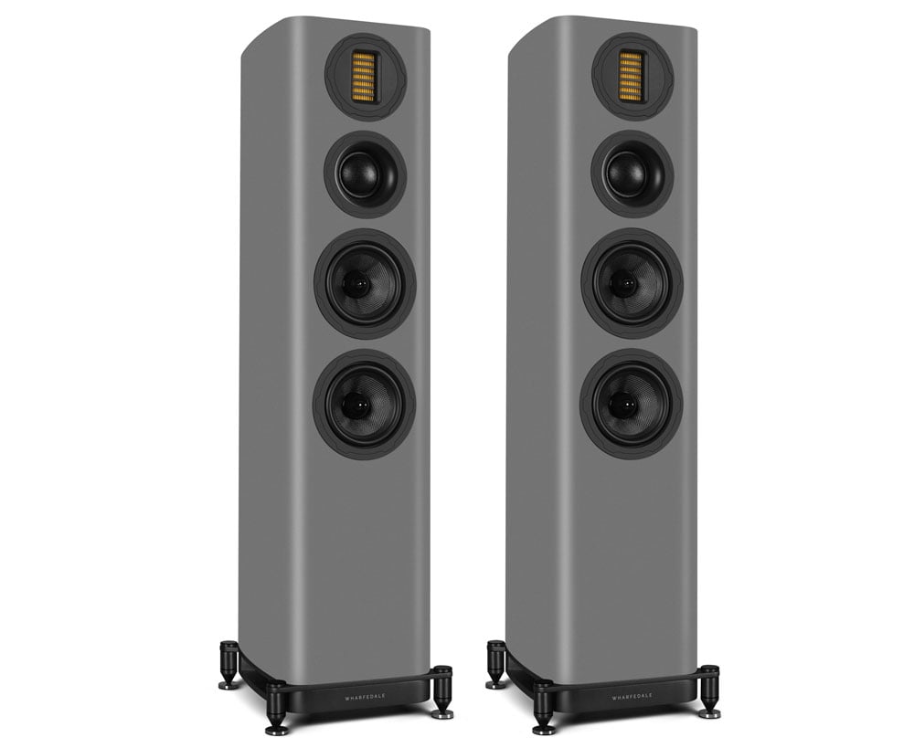 Wharfedale Evo 5.3 floorstanding speakers in lunar grey