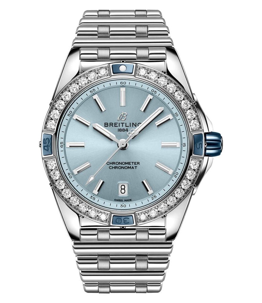 Breitling Super Chronomat Automatic 38 Blue Dial Bracelet Watch image number 0