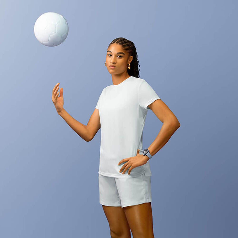 NORQAIN Wild ONE Skeleton 39mm Purple Dial Ice Blue Rubber Strap Watch image number 3