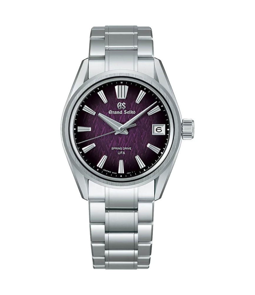 Grand Seiko ‘Violet Dawn’ Ice Forest Limited Edition 37mm Dial Steel Bracelet Watch image number 0