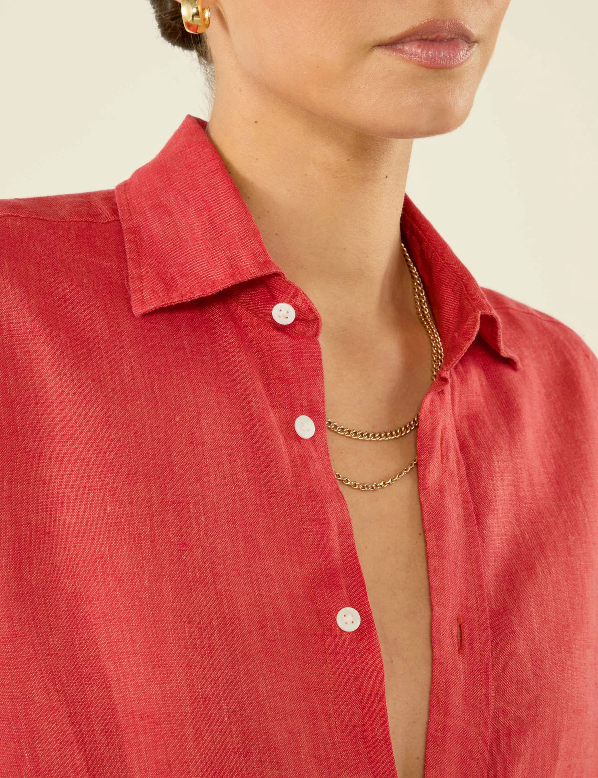 The Boyfriend: Linen, Cardinal Red - Image 3