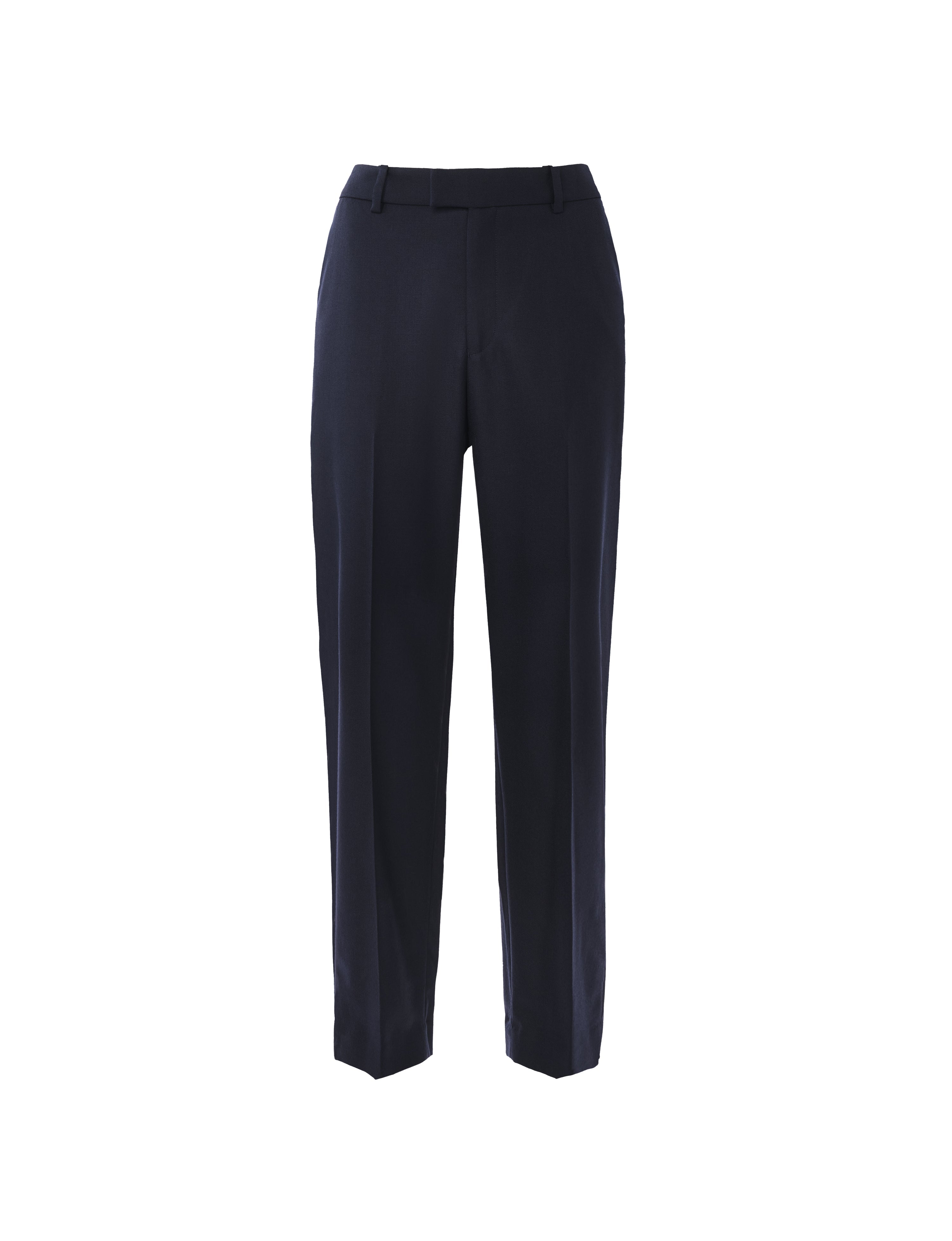 Regent Cigarette Trouser: Wool, Navy - Image 3