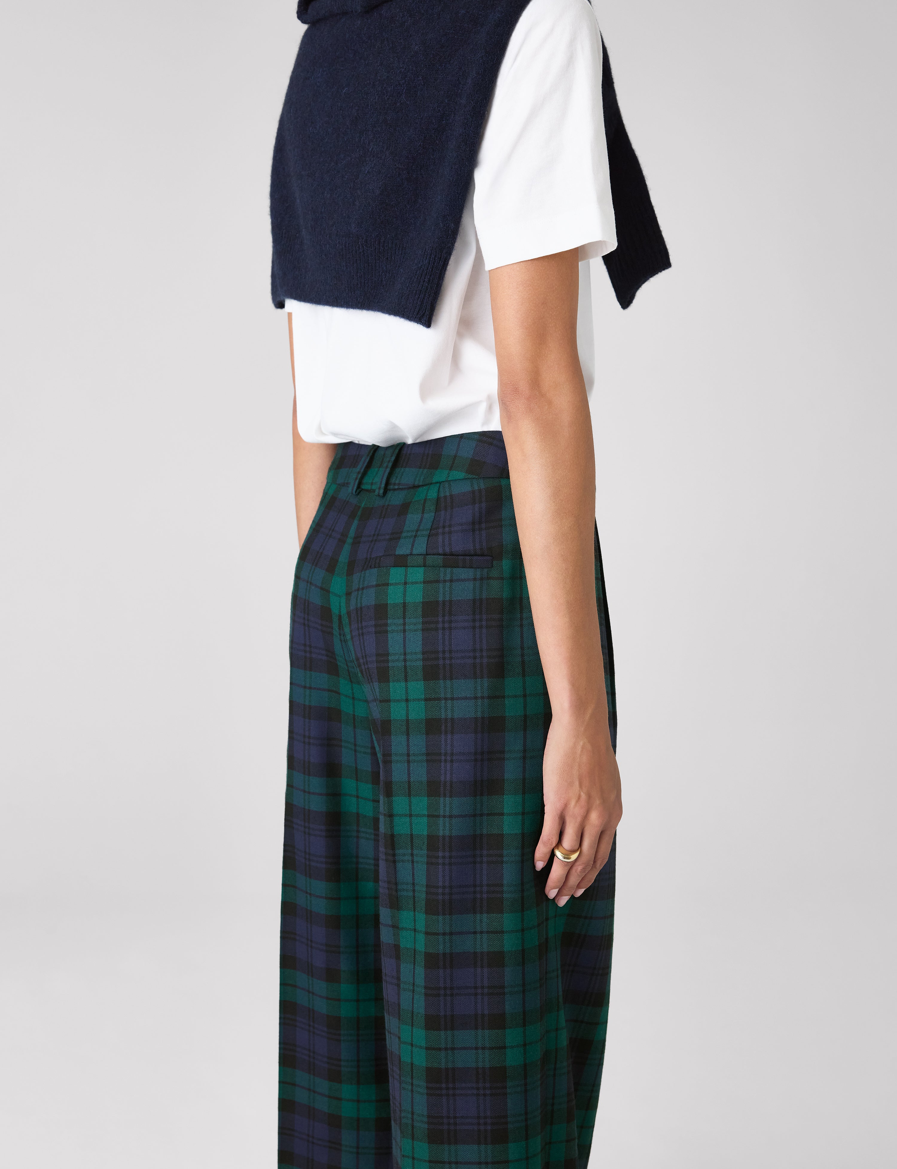 Rampling Trouser: Wool, Heritage Green Check - Image 5