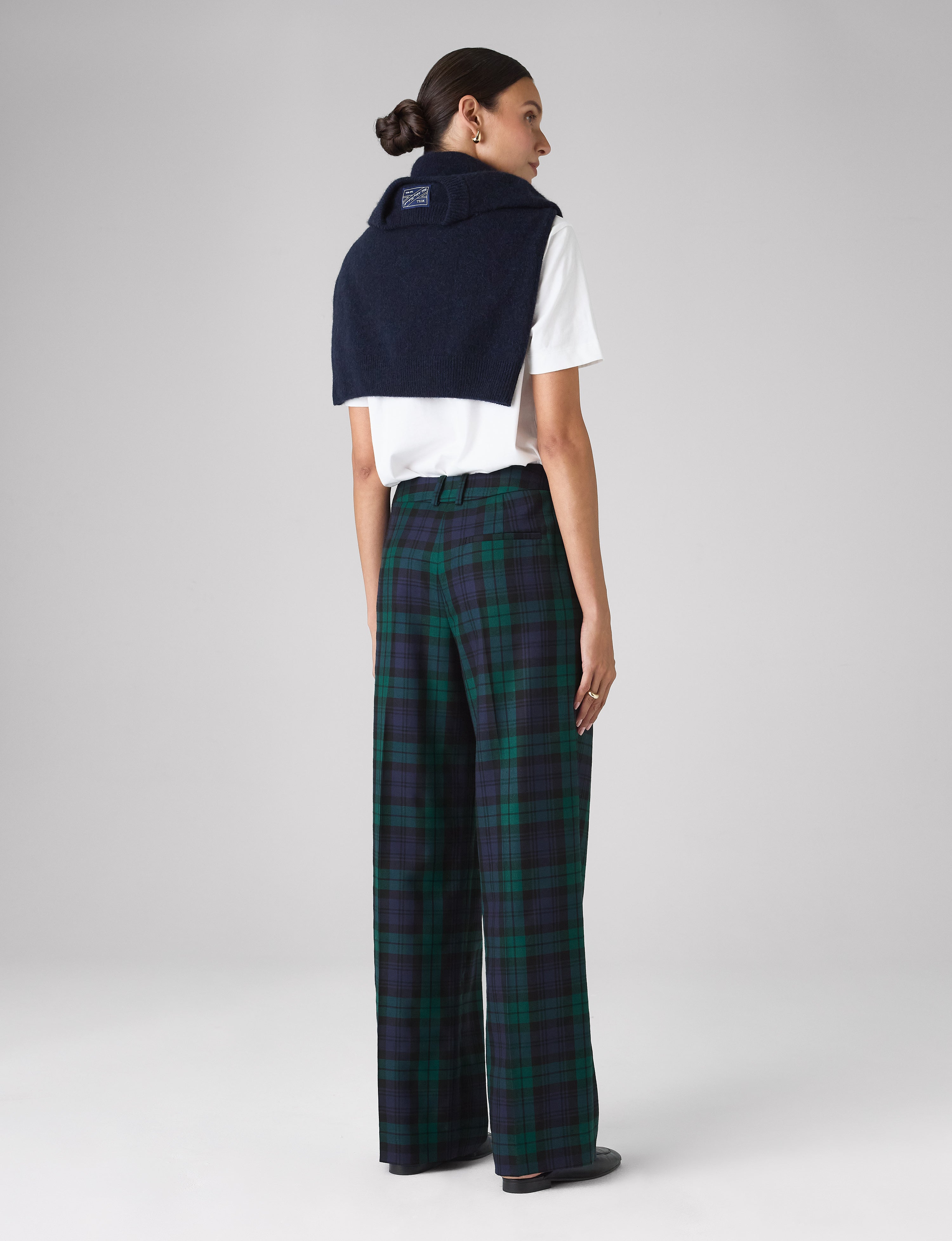 Rampling Trouser: Wool, Heritage Green Check - Image 6