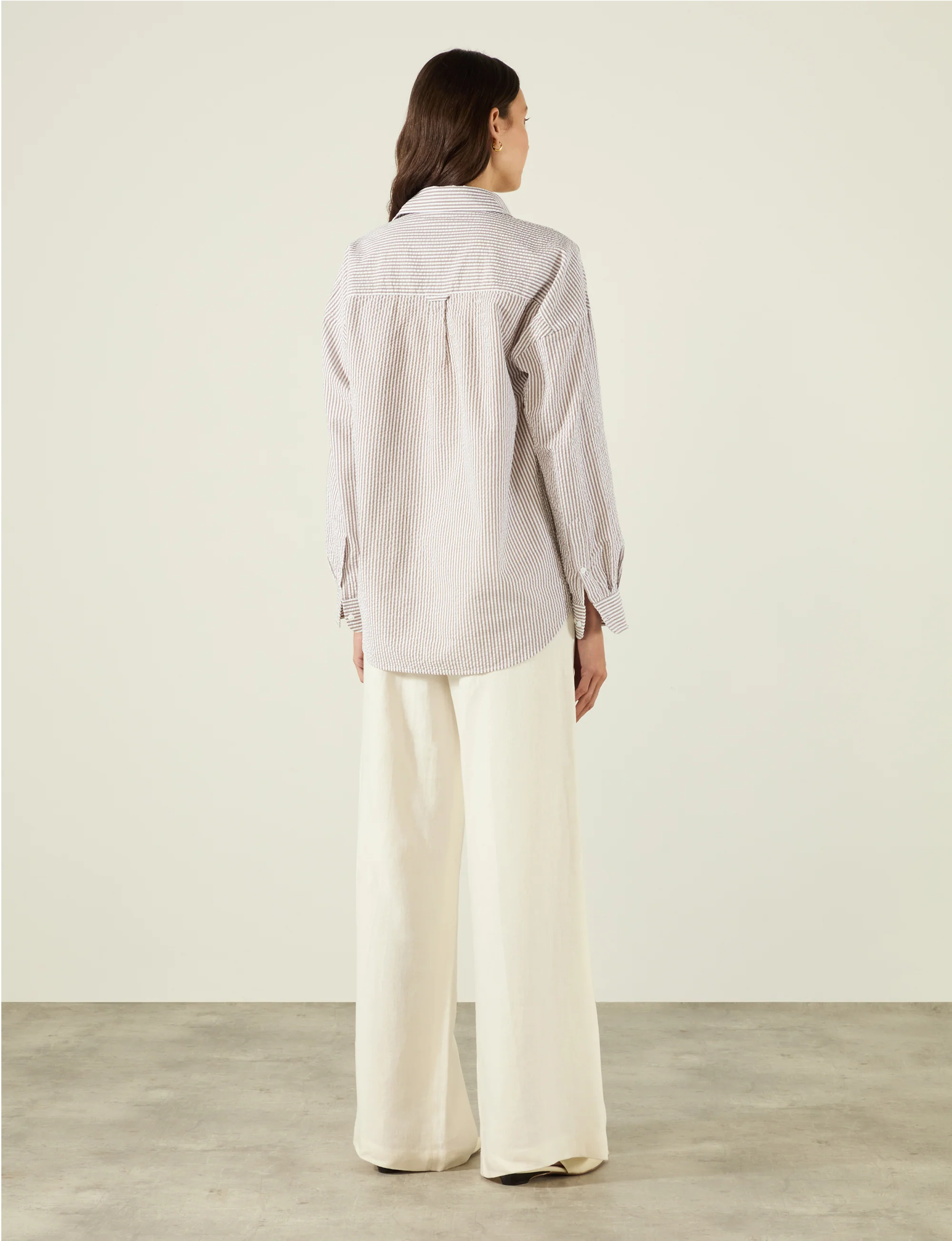 The Weekend: Seersucker, Mocha Stripe - Image 7