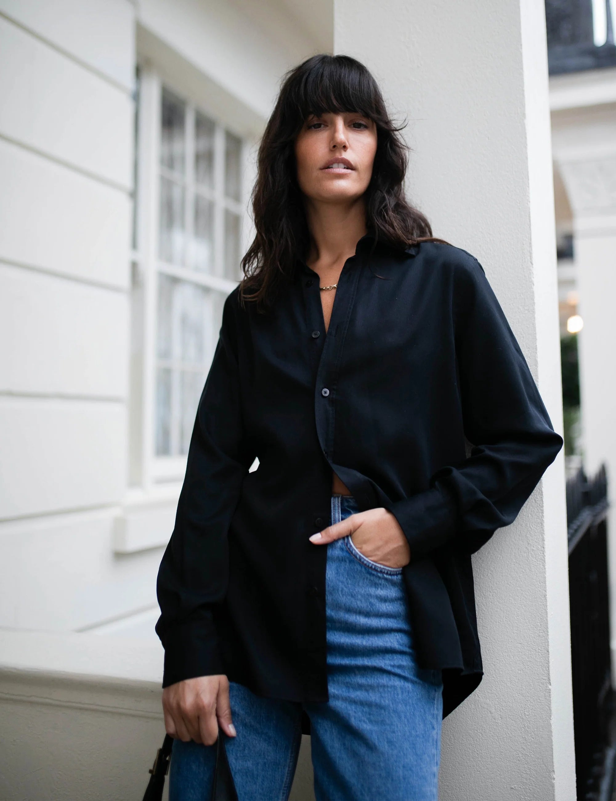 The Boyfriend: TENCEL? Lyocell, Black