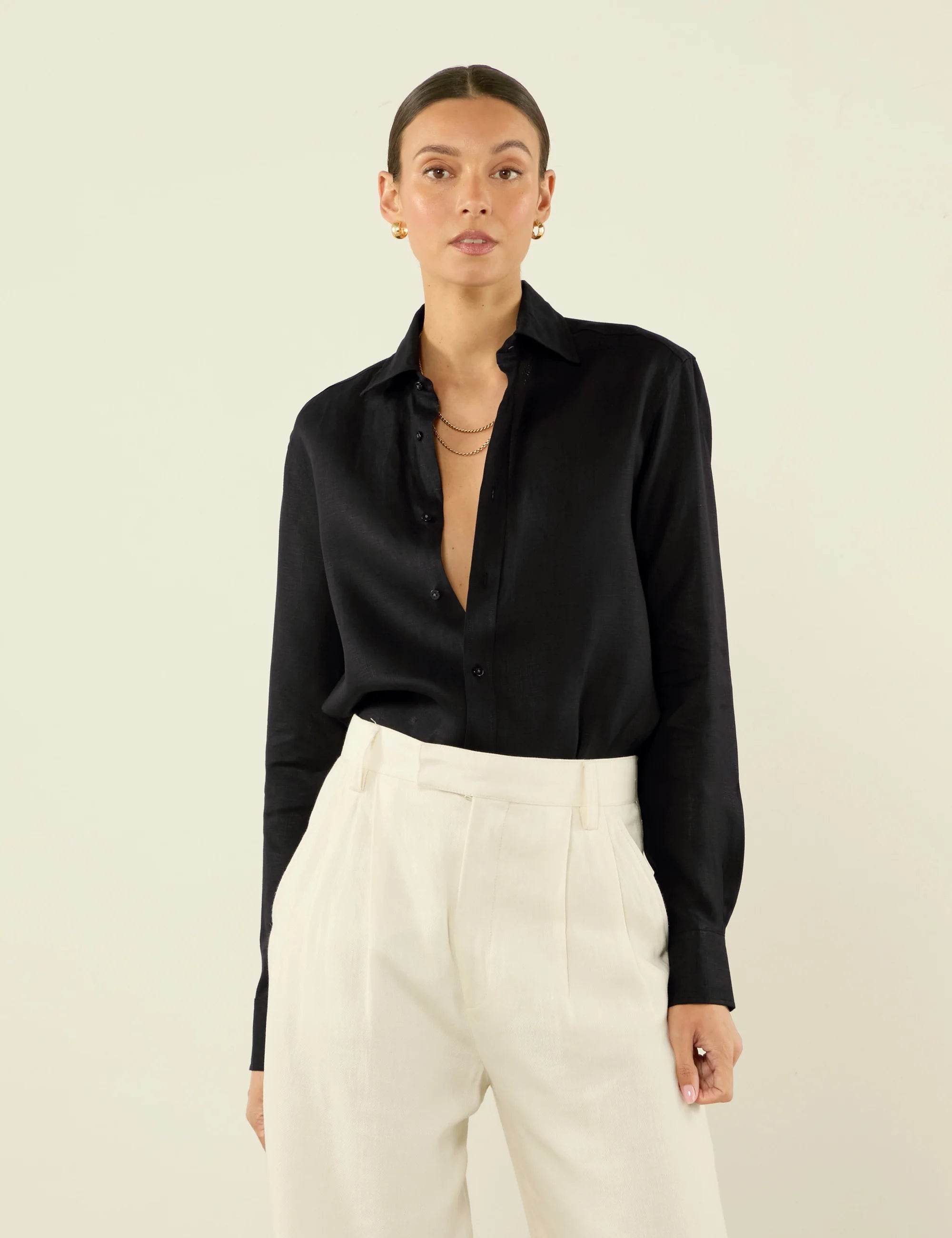 The Boyfriend: Linen, Black - Image 2