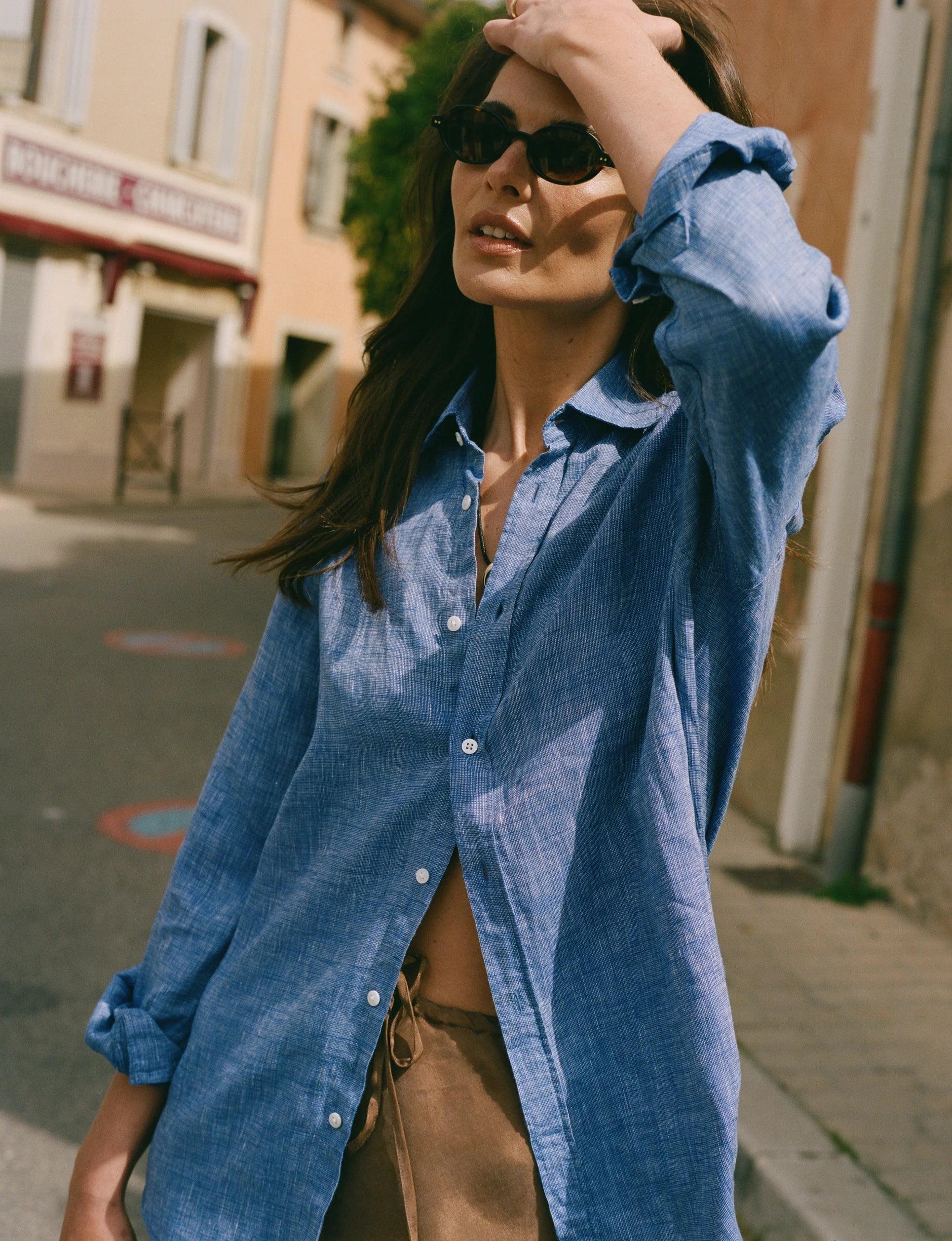 The Boyfriend: Linen, Lapis Blue - Image 5