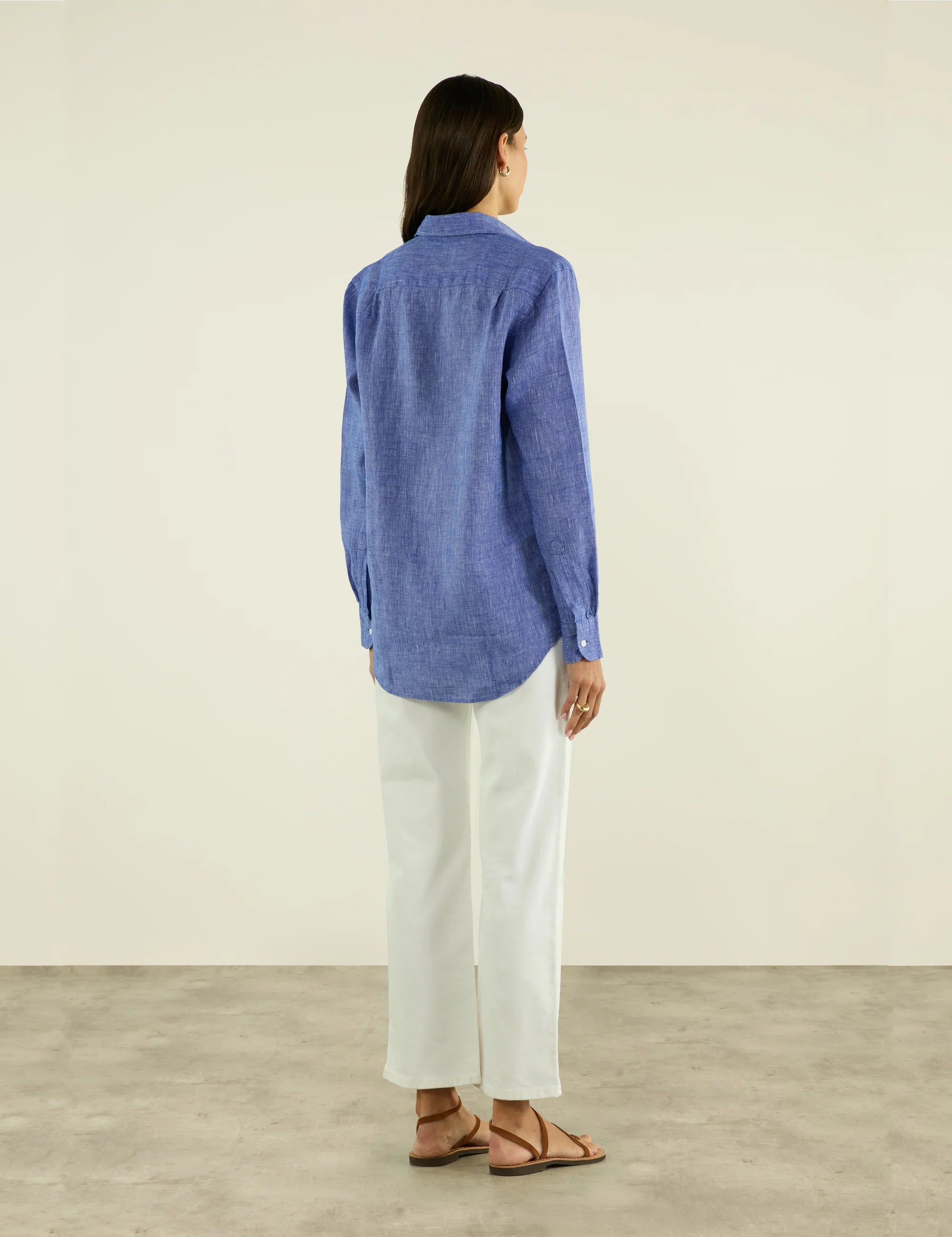 The Boyfriend: Linen, Lapis Blue - Image 4