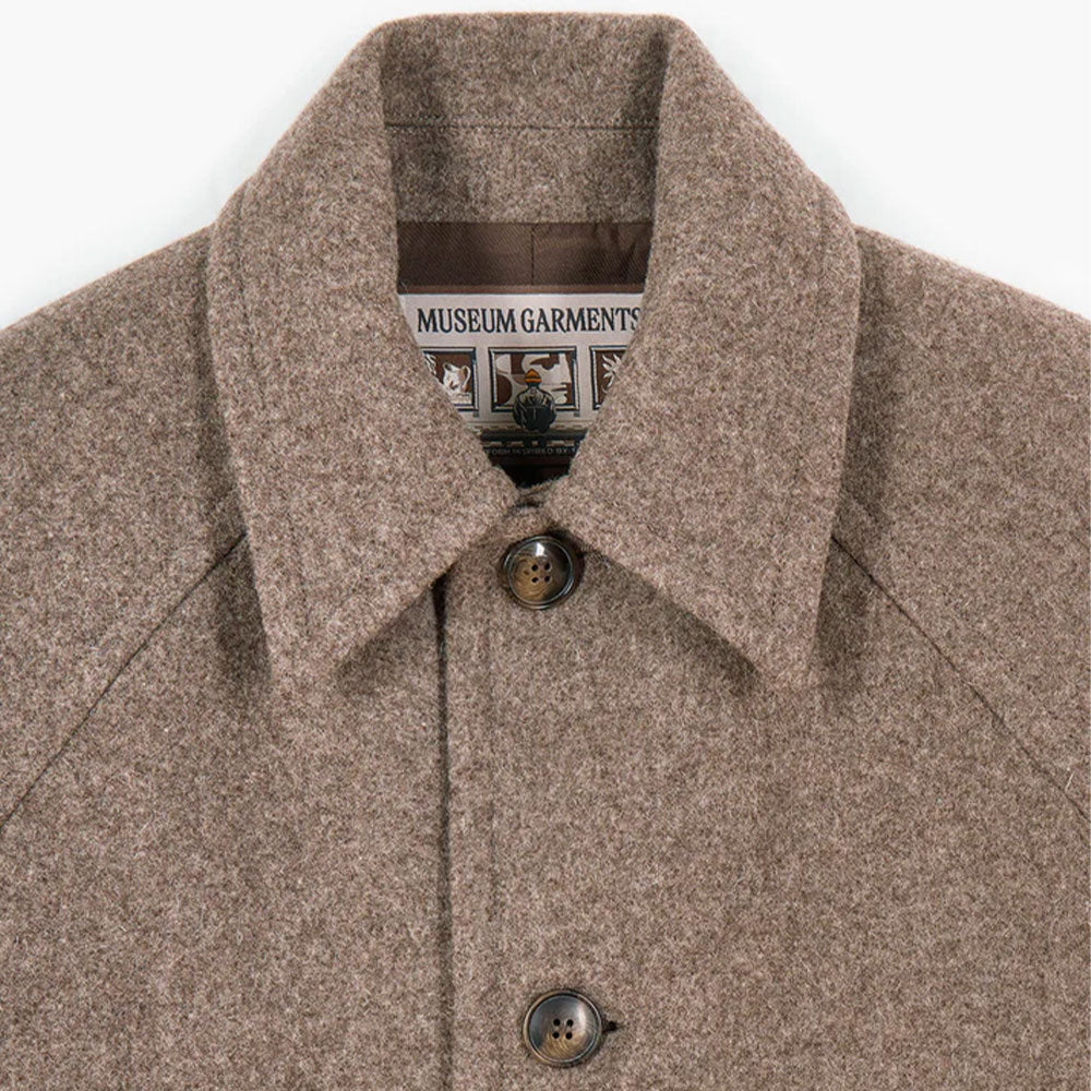Museum Garments - Manteau Car Coat Raglan - Beige Chin? - Image 6
