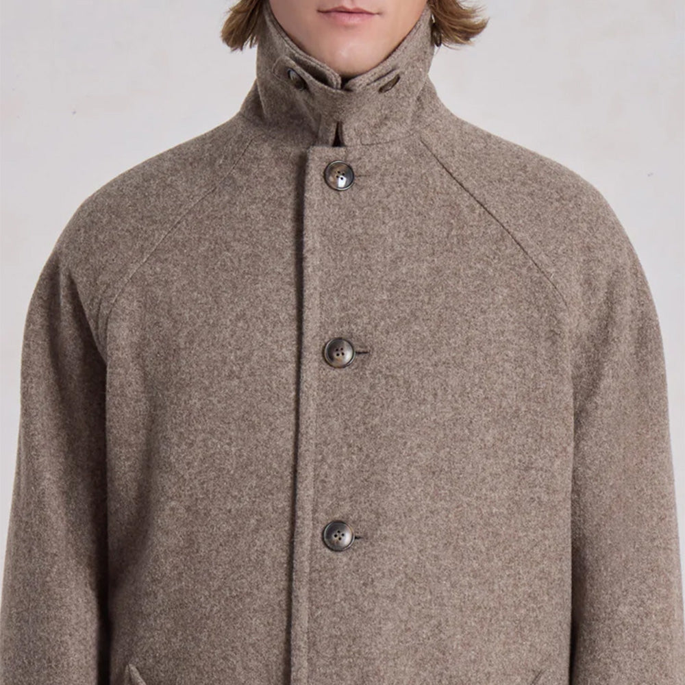 Museum Garments - Manteau Car Coat Raglan - Beige Chin? - Image 4