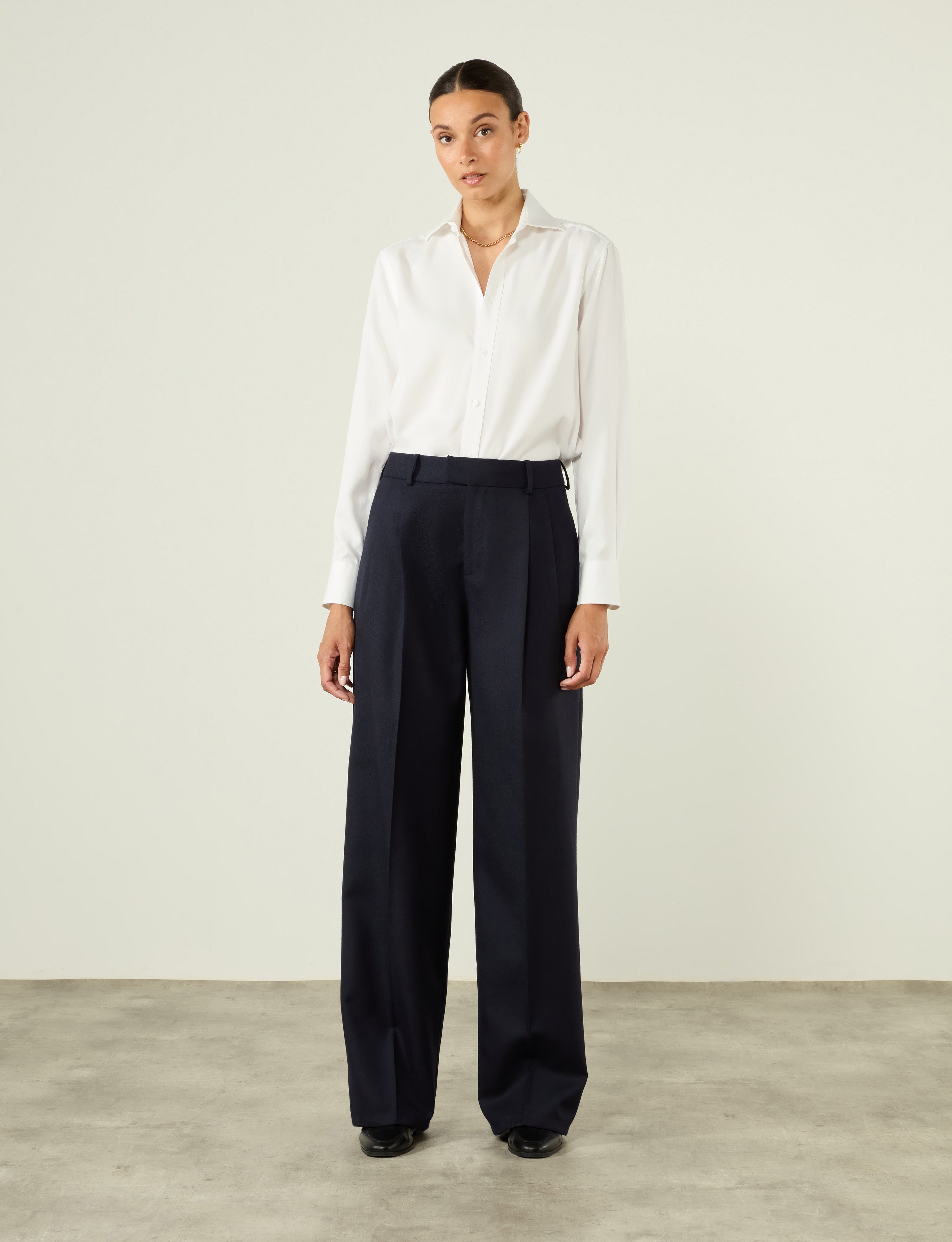 Rampling Trouser: Wool, Navy - Image 4