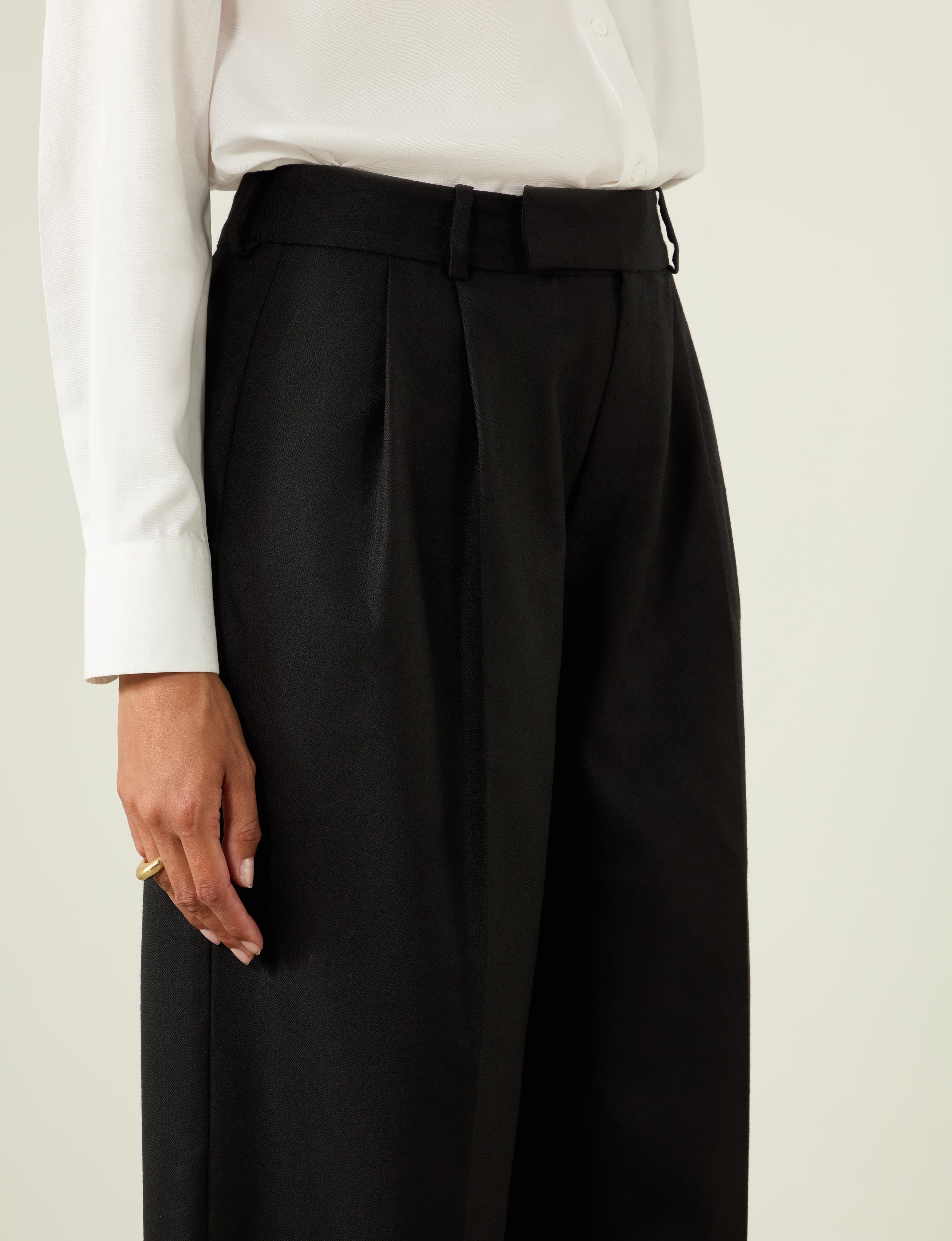 Rampling Trouser: Wool, Black - Image 7