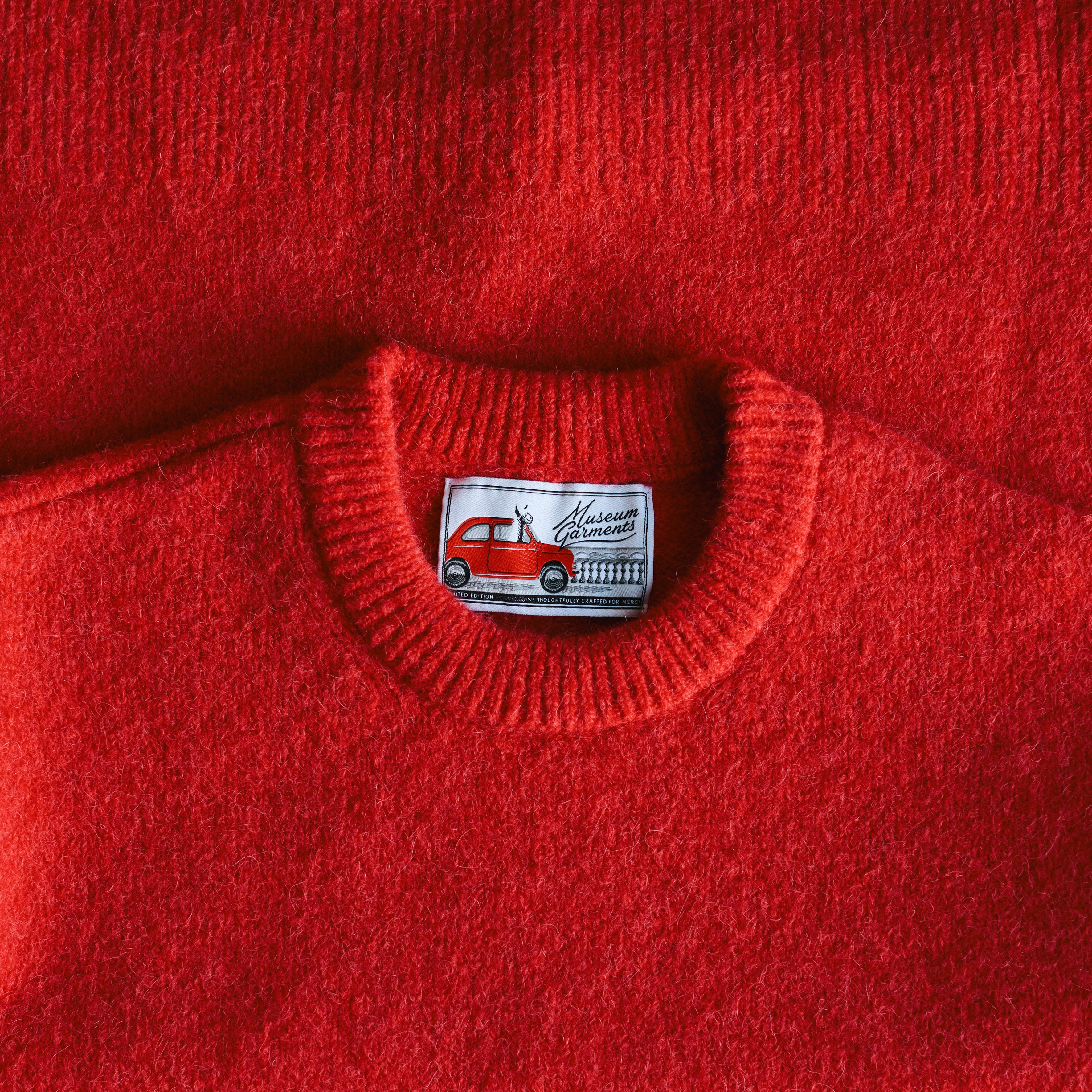 Museum Garments x Merci - Maille Alpaca - Rouge - Image 6