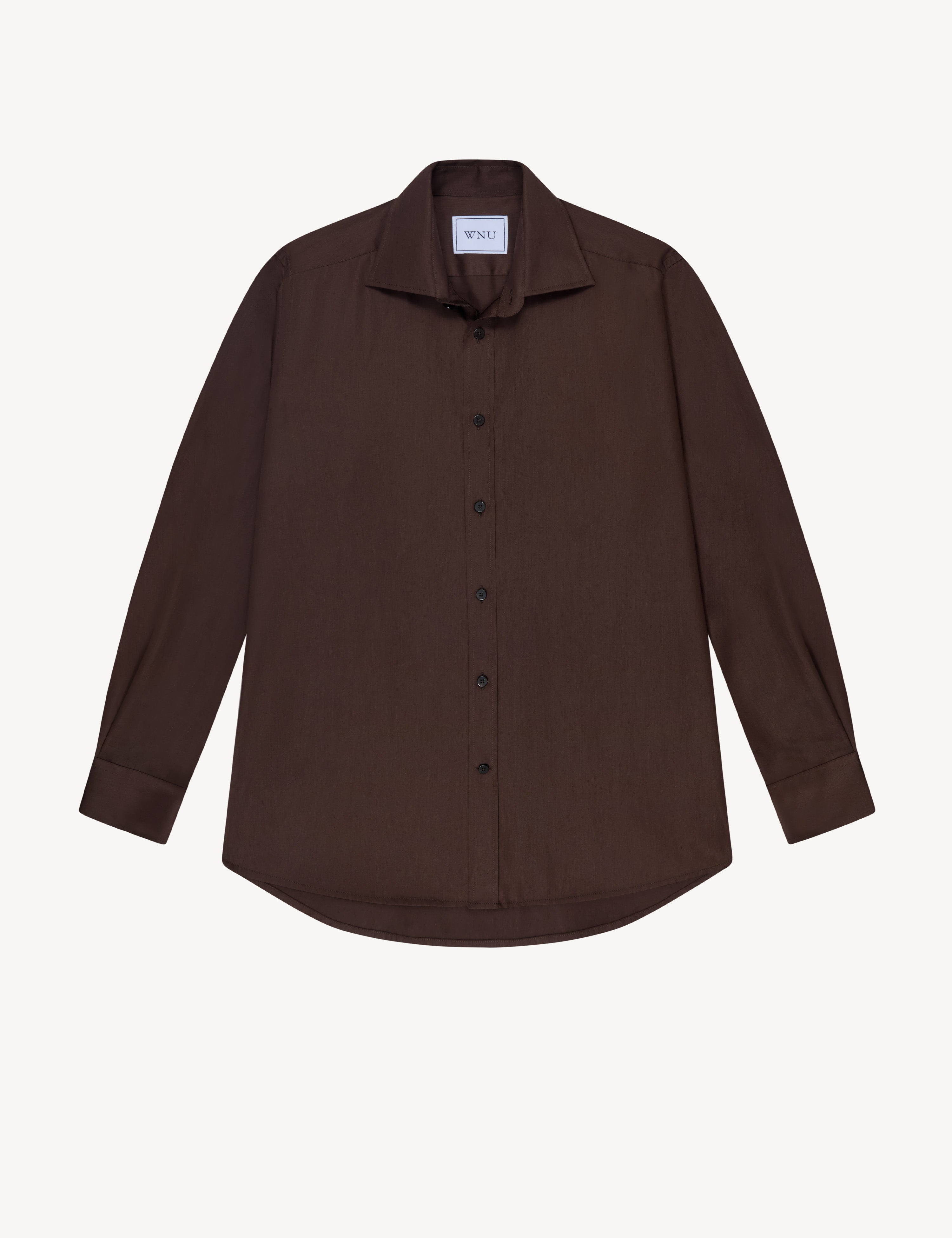 The Boyfriend: Fine Poplin, Chocolate - Image 3