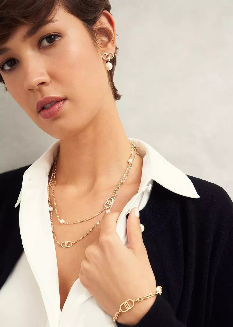 Bette Long Necklace, Gold, hi-res