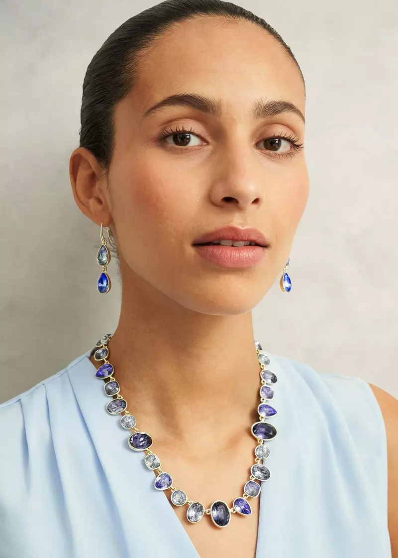 Indira Necklace, Blue Gold, hi-res