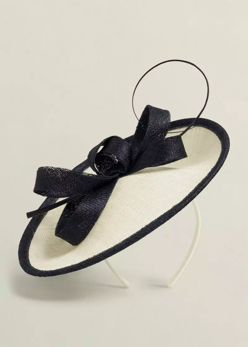 Quinn Fascinator, Cream Midnight, hi-res