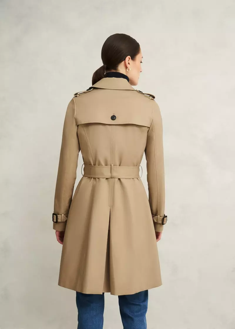 Petite Skylar Shower Resistant Trench Coat, Tan, hi-res
