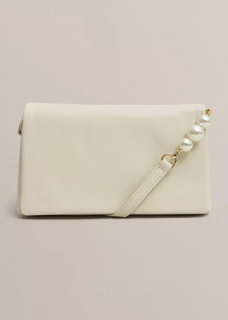 Jas Pearl Clutch, Warm Ivory, hi-res