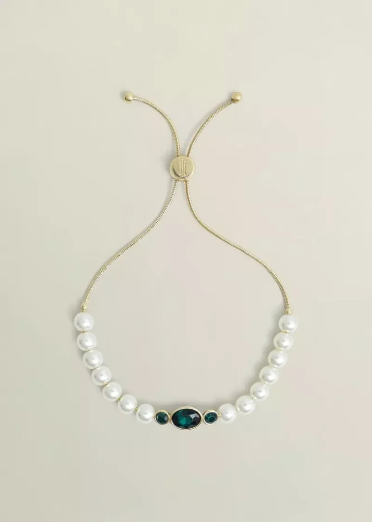 Priscilla Bracelet, Green Ivory, hi-res