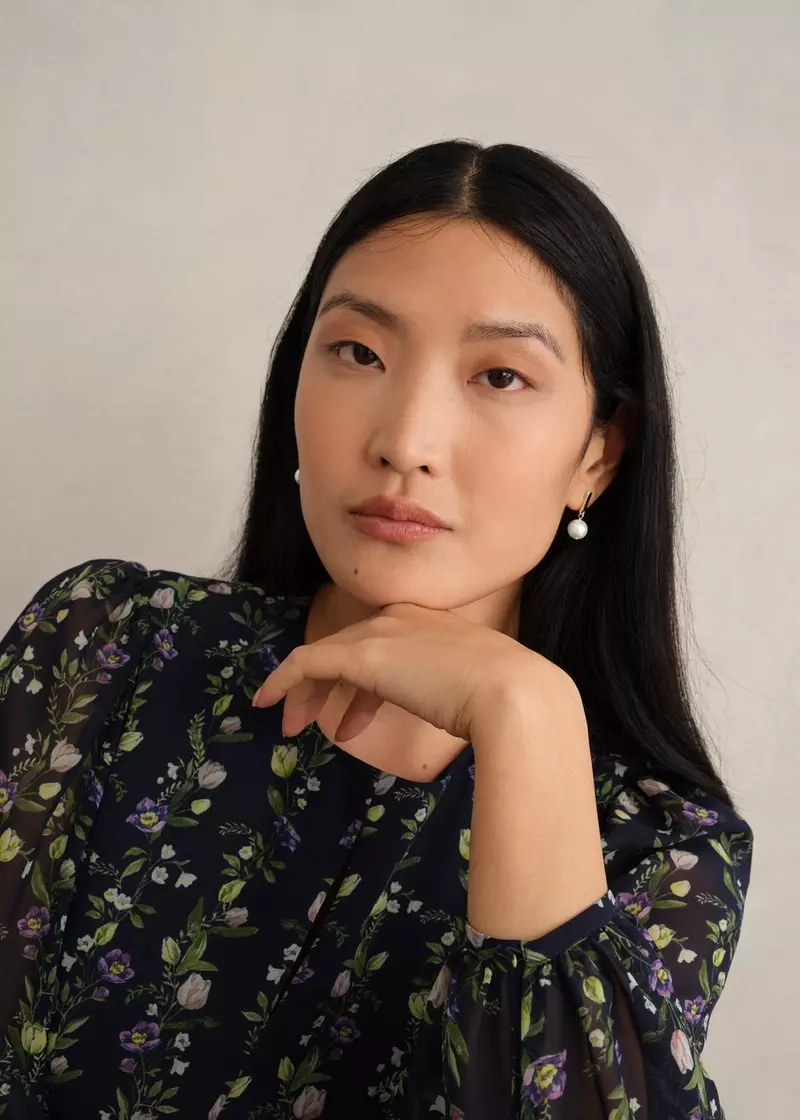 Aria Pearl Earrings, Ivory Gold, hi-res