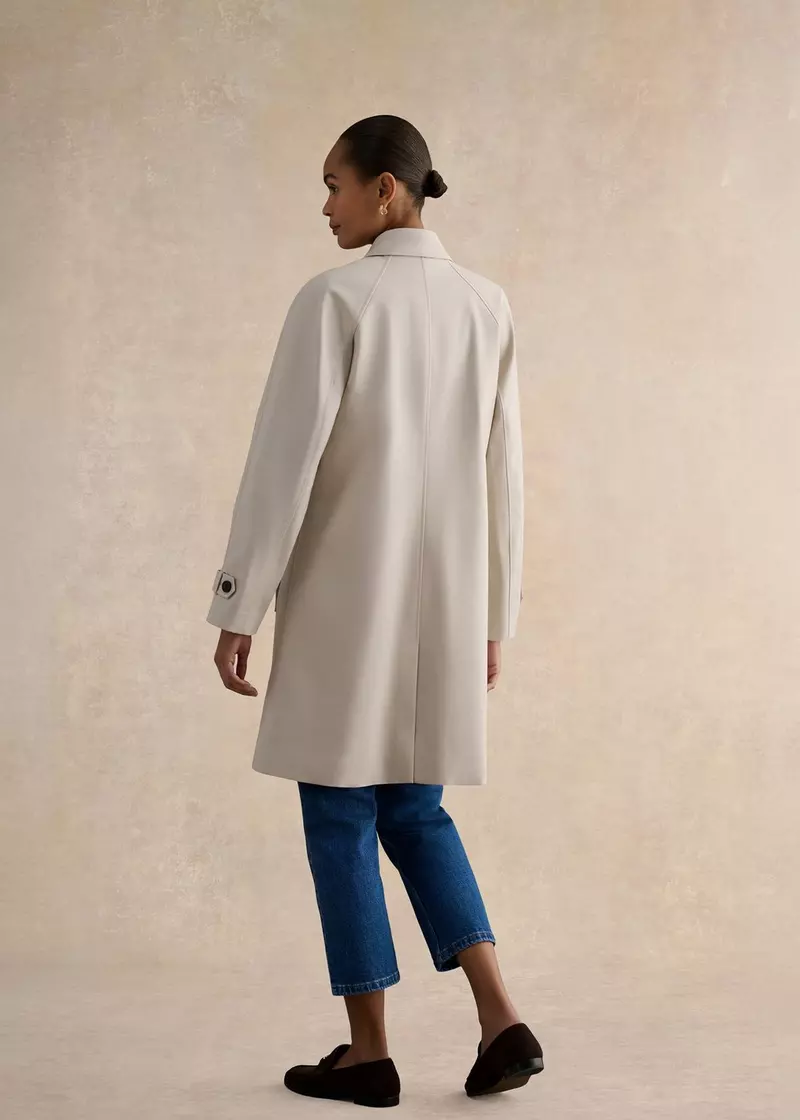 Vivienne Shower Resistant Trench Coat, Buff Grey, hi-res