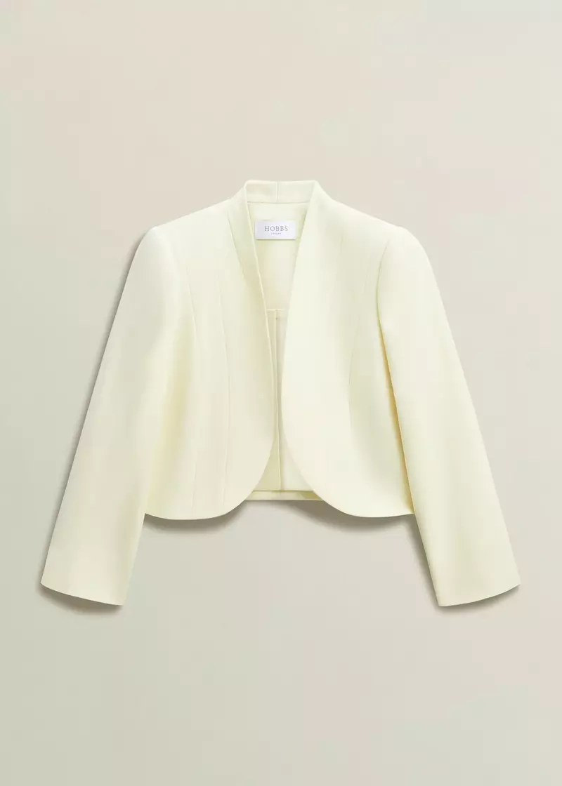 Eliana Seam Detail Jacket, Pale Yellow, hi-res