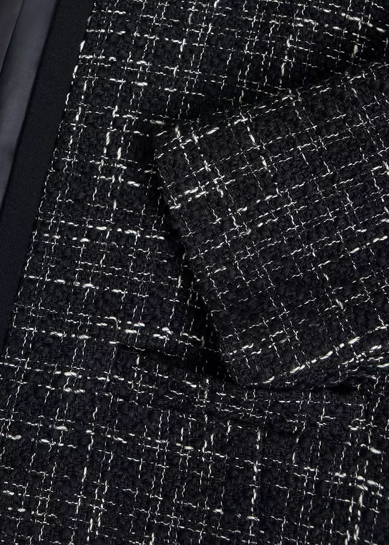 Esme Match Black Jacket, Black White, hi-res