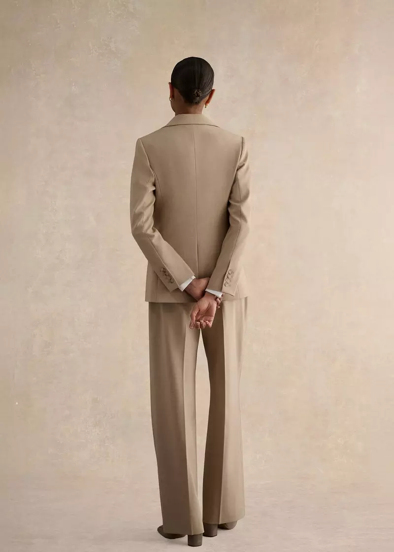 Ashleen Single Breasted Jacket, Neutral, hi-res