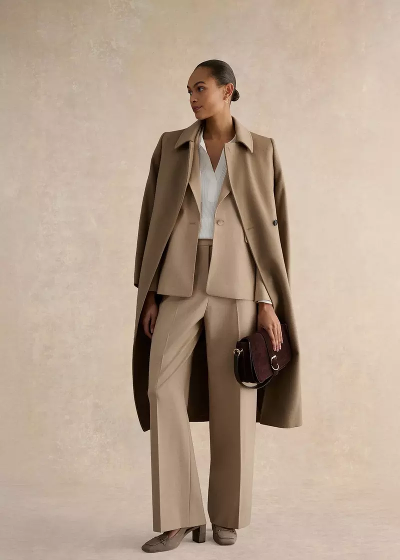 Ashleen Single Breasted Jacket, Neutral, hi-res