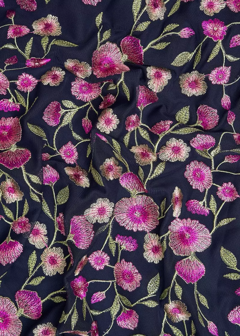 Tia Embroidered Dress, Midnight Multi, hi-res