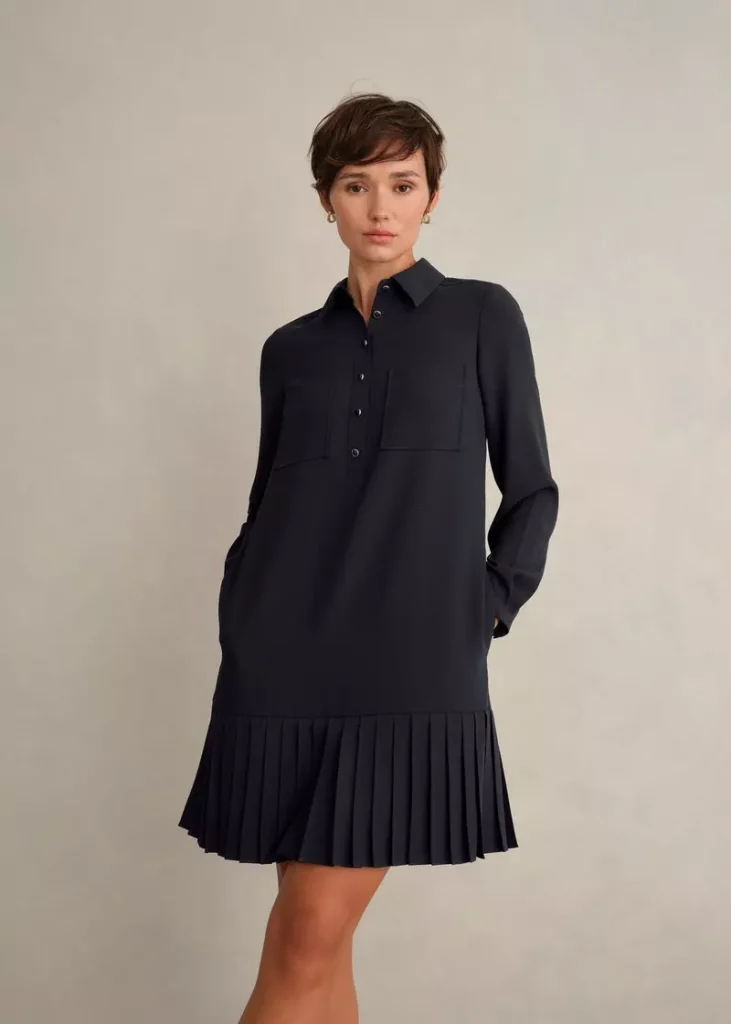 Tina Dress, Navy, hi-res