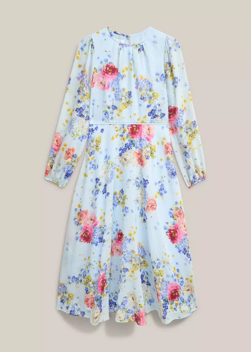 Petite Constance Dress, Pale Blue Multi, hi-res