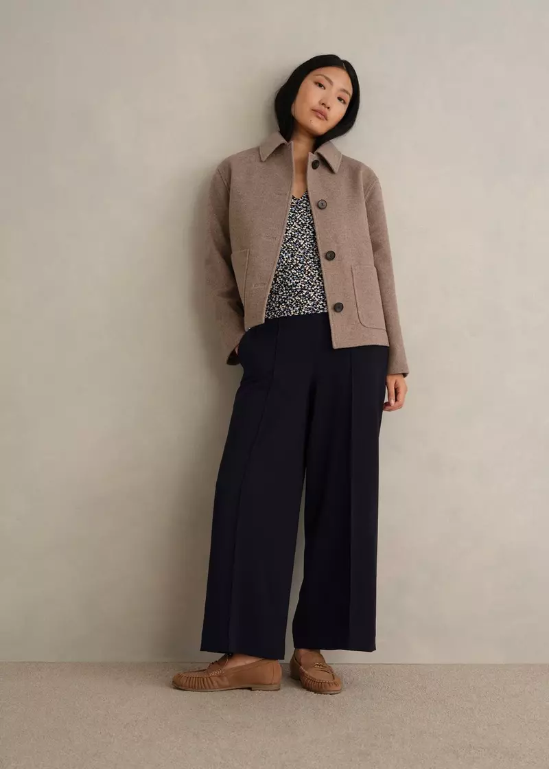 Eva Crop Trousers, Navy, hi-res