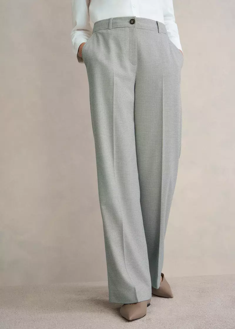 Ellie Wide Trousers, Camel Multi, hi-res