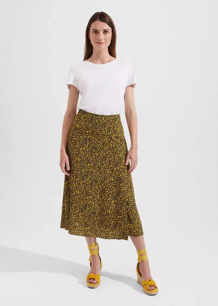Annette Skirt, Chartreuse Navy, hi-res