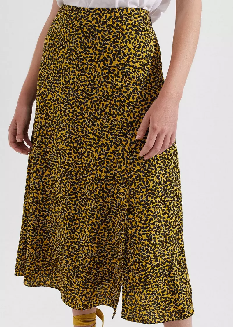 Annette Skirt, Chartreuse Navy, hi-res