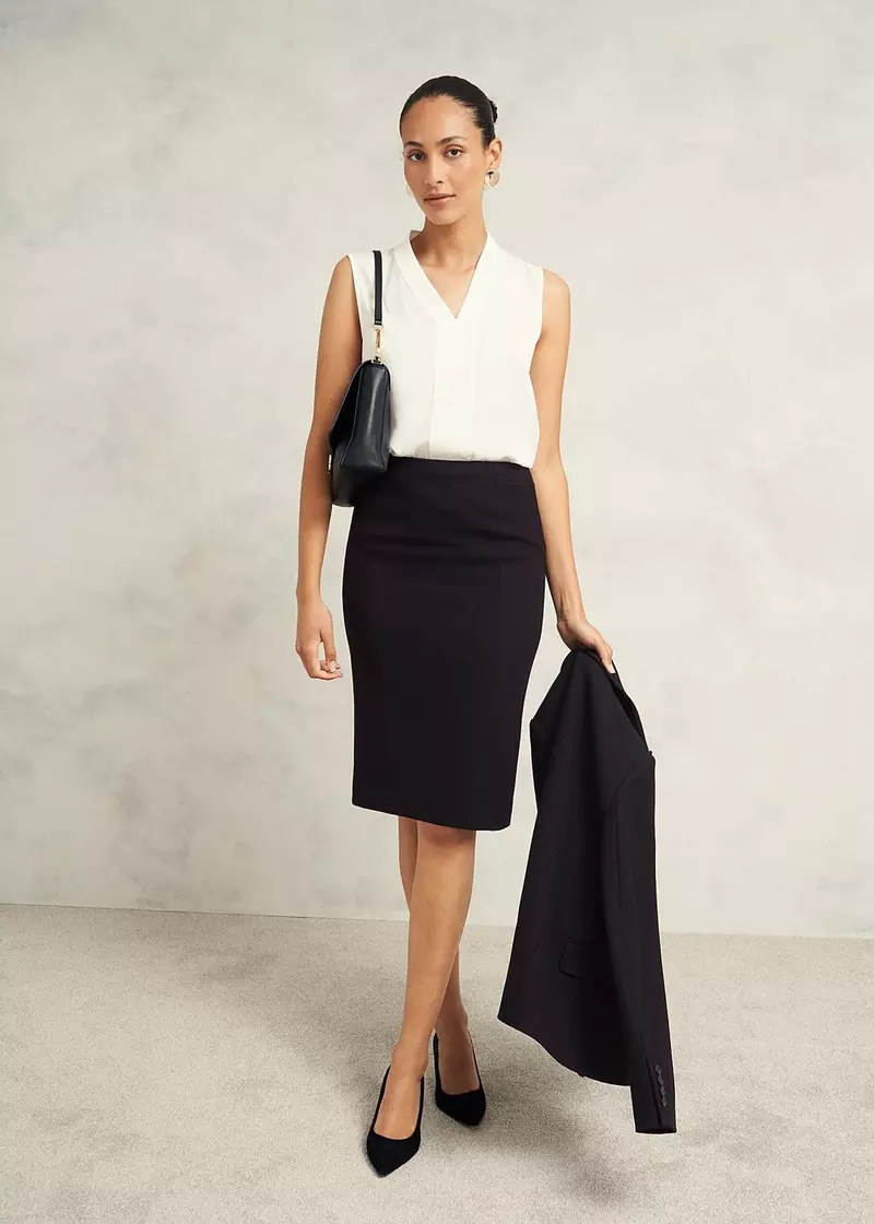 Petite Mia Skirt, Black, hi-res