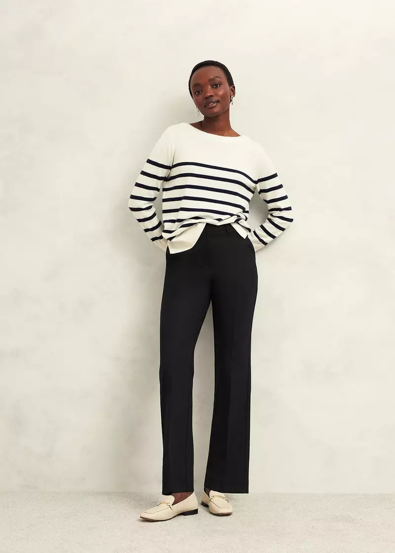 Gerrie Straight Trousers, Black, hi-res