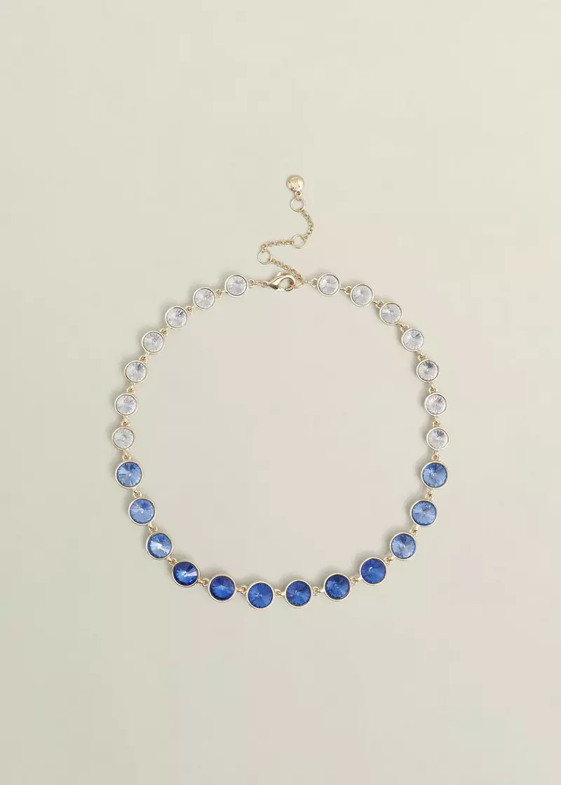 Emi Necklace, Gold Blue, hi-res