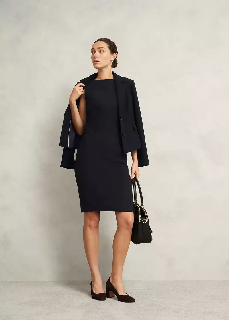 Petite Rae Sleeveless Dress, Black, hi-res