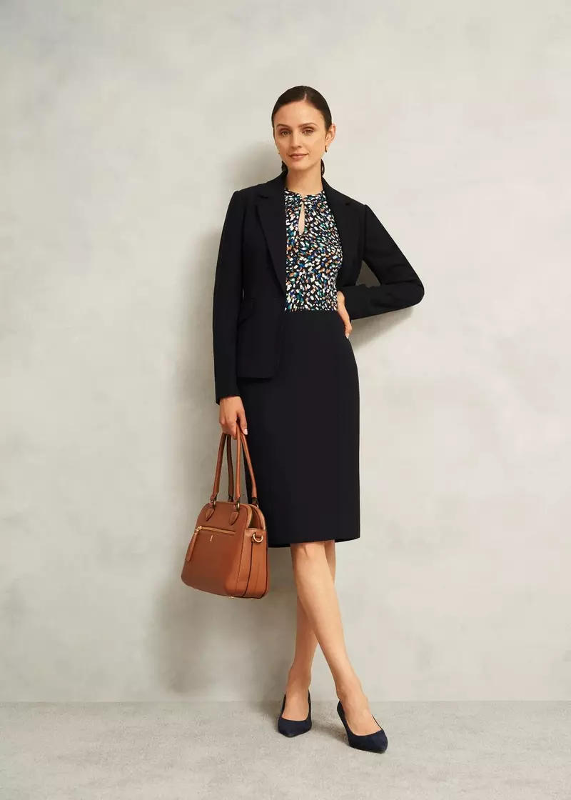 Petite Ivy Skirt, Navy, hi-res