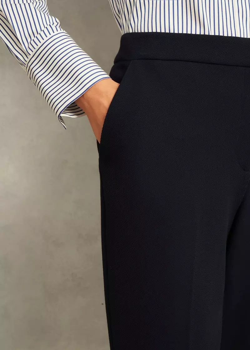 Petite Ivy Slim Trousers, Navy, hi-res