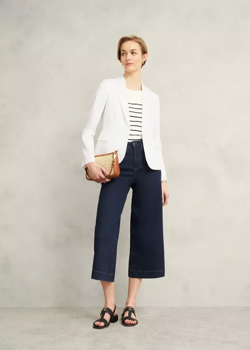 Blake Linen Jacket, Ivory, hi-res