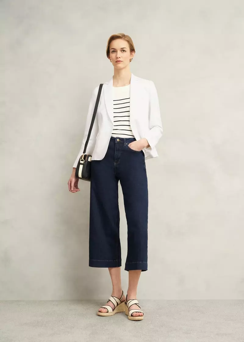 Blake Linen Jacket, Ivory, hi-res