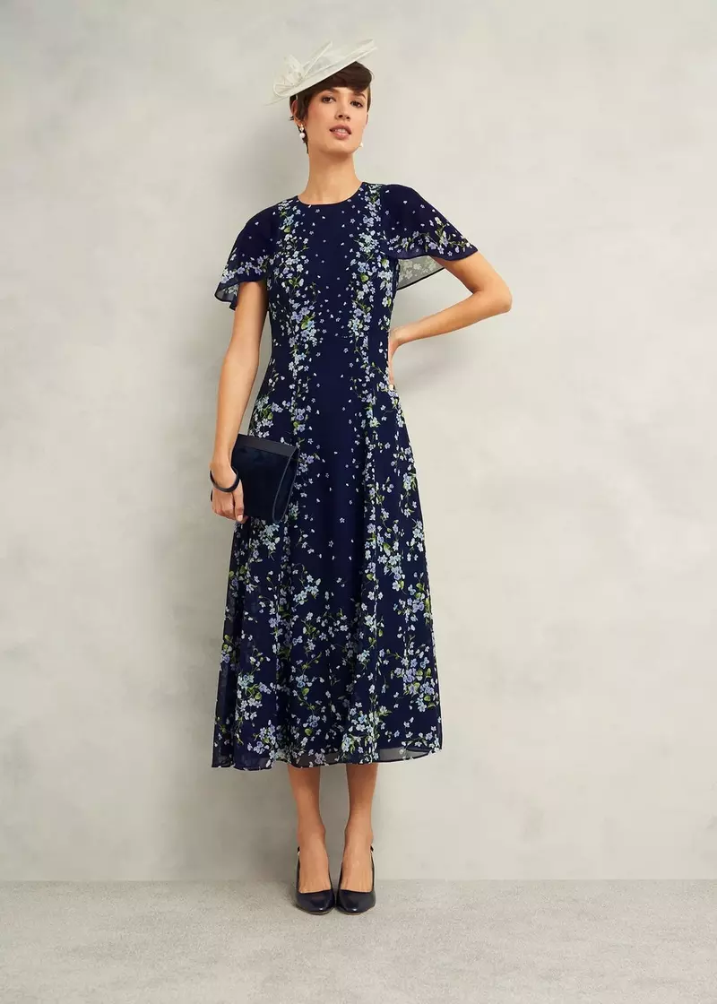 Catherine Suede Wristlet, Midnight Navy, hi-res