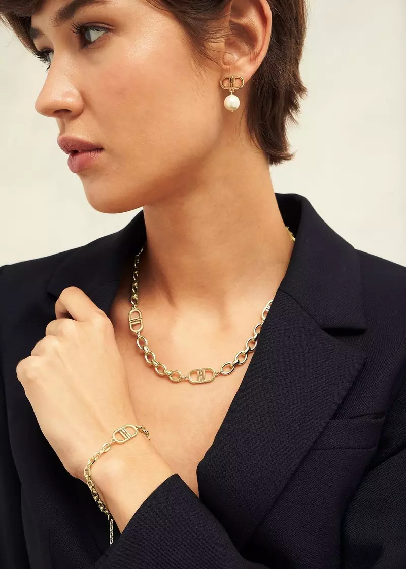 Bette Chain Bracelet, Gold, hi-res