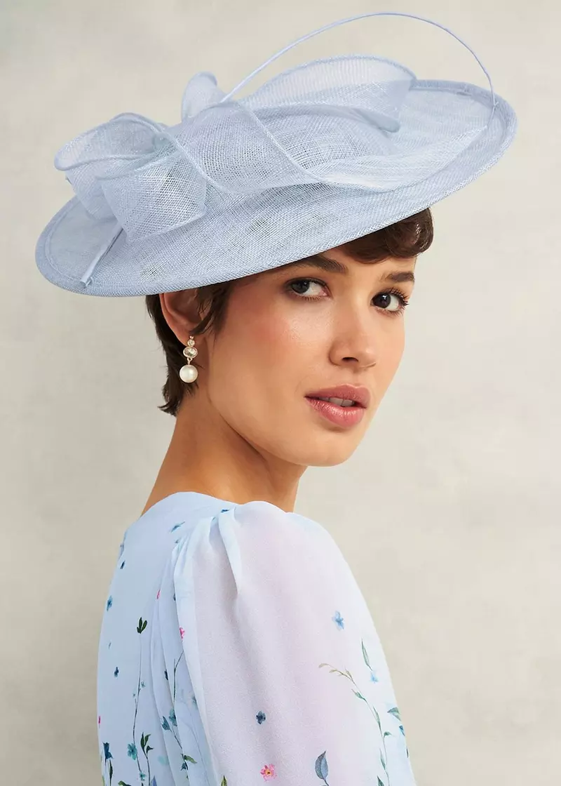 Ottilie Fascinator, Pale Blue, hi-res