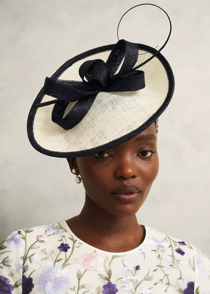 Quinn Fascinator, Cream Midnight, hi-res